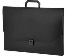 Dokumentų dėklas College Standard A3/3cm, su rankena, juodos spalvos