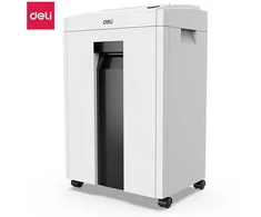 Dokumentų naikiklis DELI 9952, P4, iki 10lap/70g, 4×25 mm, šiukšliadėžė 20L