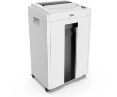 Dokumentų naikiklis DELI 9952, P4, iki 10lap/70g, 4×25 mm, šiukšliadėžė 20L
