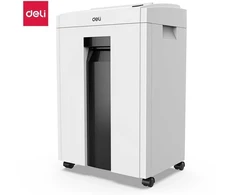 Dokumentų naikiklis DELI 9952, P4, iki 10lap/70g, 4×25 mm, šiukšliadėžė 20L