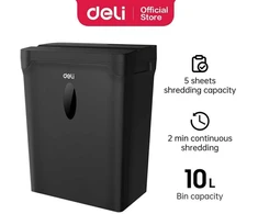 Dokumentų naikiklis DELI T014, P4, 5 lapai, 10l