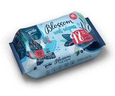 Drėgnos servetėlės Grite Blossom wet wipes 98 %, pure water, 72 vnt