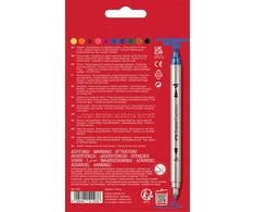 Flomasteriai Faber-Castell, 10 spalvų, dvipusiai, su blizgučiais