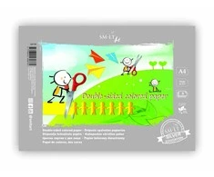 Popierius, spalvotas SMLT, A4, 80 g, dvipusis, klijuotas, 8 lapai