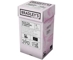 Ekologiška baltoji arbata Bradley´s, braškių ir vanilės skonio, 25 pak, nr. 390