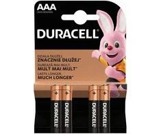Elementai Duracell AAA (LR03/MN2400) 1,5V, šarminiai, 4 vnt