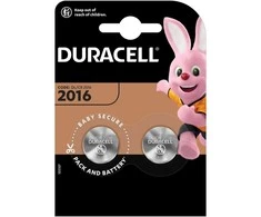 Elementai Duracell ličio, CR2016, 2vnt