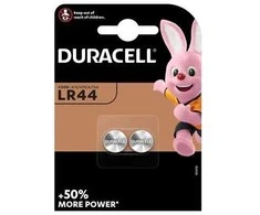 Elementai Duracell LR44 (A76) 1,5V, šarminiai, 2 vnt