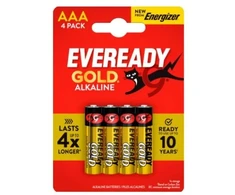 Elementai Energizer Eveready Gold AAA (LR3) 1,5V, šarminiai, 4 vnt