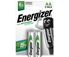 Elementai Energizer įkraunami AA (HR6) 1,2V, 2300mAh, NiMH, 2 vnt