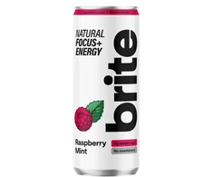 Energinis gėrimas BRITE, aviečių ir mėtų skonio, 330 ml, skardinė