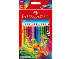 Ergonominiai spalvoti pieštukai Faber-Castell, 18 vnt.