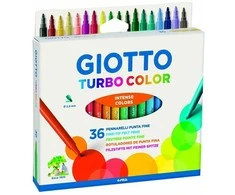 Flomasteriai Fila Giotto Turbo Color, 36 spalvos