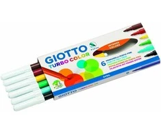 Flomasteriai Fila Giotto Turbo Color, 6 spalvos