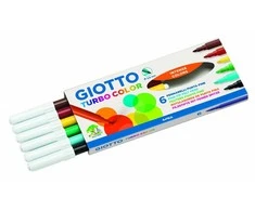 Flomasteriai Fila Giotto Turbo Color, 6 spalvos