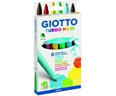 *Flomasteriai Fila Giotto Turbo Maxi, 6 spalvos