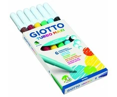 *Flomasteriai Fila Giotto Turbo Maxi, 6 spalvos