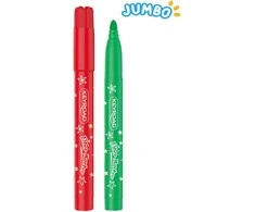 Flomasteriai Keyroad Jumbo, 12 spalvų