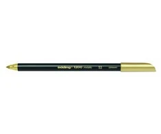 Flomasteris Edding E-1200, apvaliu galiuku, 1-3mm, metalo efektu, auksinės spalvos