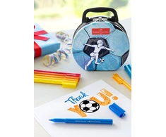 „Faber-Castell“ – rašiklis su veltiniu, „Connector“ lagamino futbolas (155538)