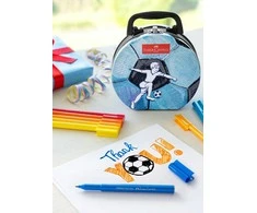 „Faber-Castell“ – rašiklis su veltiniu, „Connector“ lagamino futbolas (155538)