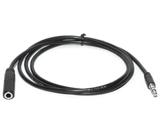Garso kabelis REAL-EL Audio Pro 3,5 mm (vyriškas) – 3,5 mm (moteriškas), 1 m, juodas