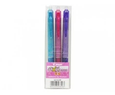 Pilot Pen Geliniai rašikliai, Pilot Frixion Clicker, 0,7mm, su trintuku, 3 spalvų