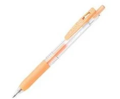 Gelinis rašiklis Sarasa Clip Milk 0.5mm, oranžinės spalvos