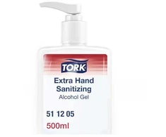 Gelinis rankų dezinfekantas Tork Extra, (511205), 500ml