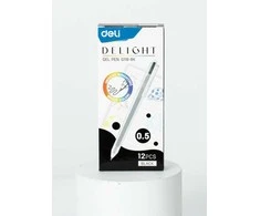 Gelinis rašiklis Deli Delight 0.5 mm, juodos spalvos