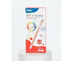Gelinis rašiklis Deli Delight 0.5 mm raudonas