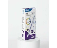 Gelinis rašiklis Deli Delight, 0,5 mm, violetinės spalvos