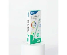 Gelinis rašiklis Deli Delight, 0,5 mm, žalios spalvos