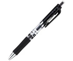Gelinis rašiklis Deli Q10420 0.5mm, juodos spalvos