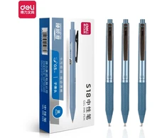 Gelinis rašiklis Deli S18 0.5 mm mėlynos spalvos