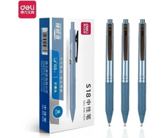 Gelinis rašiklis Deli S18 0.5 mm mėlynos spalvos