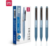 Gelinis rašiklis Deli S18 0.5 mm mėlynos spalvos