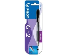 Pilot Pen Automatinis rašiklis Pilot G-2 0,7 mm, juodos spalvos, 1 vnt, blisteryje