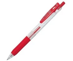 Automatinis rašiklis ZEBRA SARASA CLIP, 0,5 mm, raudona