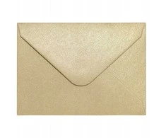 Galeria Papieru Vokai 70x100mm PEARL 150g 10vnt auksiniai