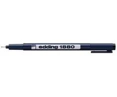 Grafinis rašiklis Edding 1880, pigmentinis, apvaliu galiuku, 0.7mm, juodos spalvos