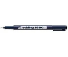 Grafinis rašiklis Edding 1880, pigmentinis, apvaliu galiuku, 0.7mm, juodos spalvos