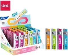 Grafitai automatiniam pieštukui DELI 0,5 mm 2B