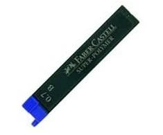 Grafitai Faber-Castell, B, 0,7mm, 12 vnt.