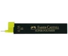 Grafitai Faber-Castell Super Polymer, B, 0.35mm, 12 vnt.
