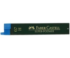 Grafitai Faber-Castell Super Polymer, H, 0.7mm, 12 vnt.