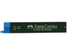Grafitai Faber-Castell Super Polymer, H, 0.7mm, 12 vnt.