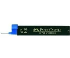 Grafitai Faber-Castell Super Polymer. HB. 0.7 mm. 12 vnt.