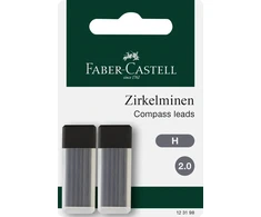 Faber-Castell Grafitai skriestuvui Faber-Casell, H, 2x6vnt