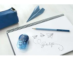 Grafitinis pieštukas Faber-Castell Grip 2001 Two Tone mėlynos spalvos